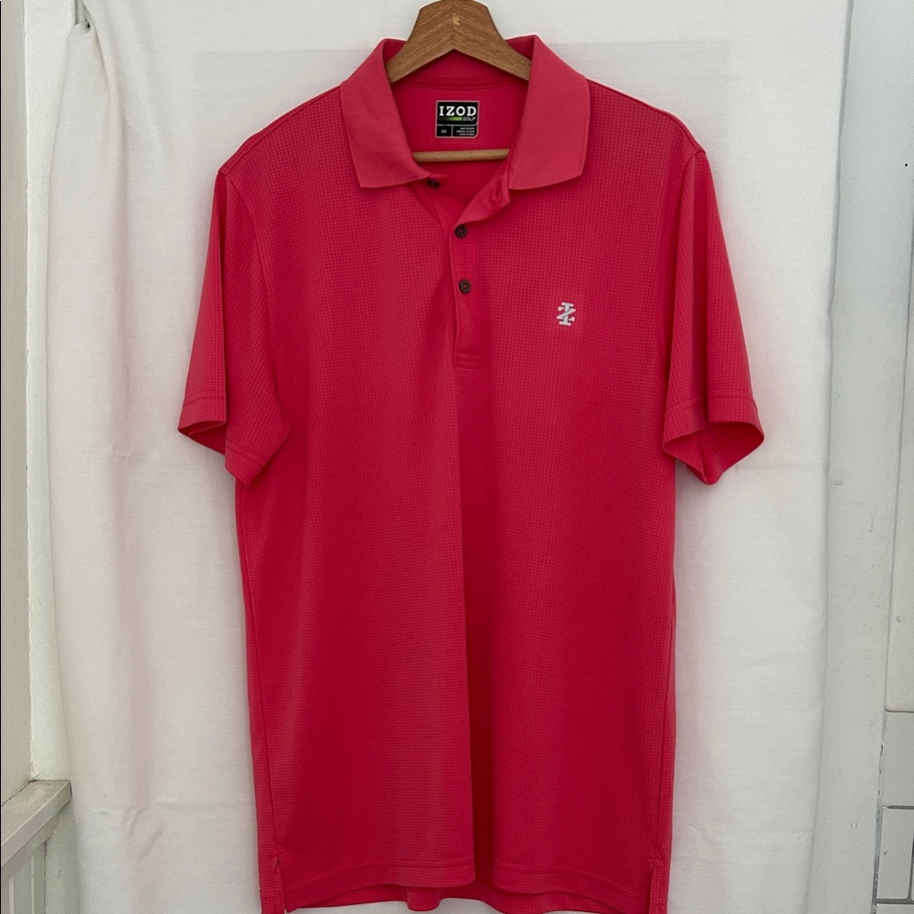 Izod Golf Men's Bold Pink Polo Shirt
